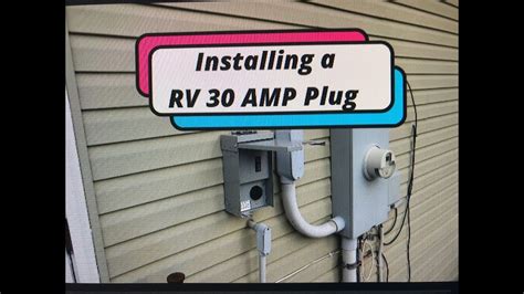 30amp rv electrical outlet box|how to install a 30 amp rv outlet.